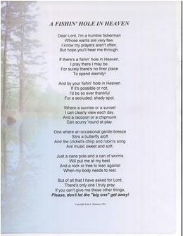 A Fishin' Hole in Heaven by John E. Kleiman